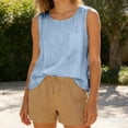 thumbnail image 6 of Breezora Casual Fashionable Solid Color Vest for Women Round Neck with Pocket, 6 of 9