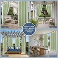 thumbnail image 5 of 1 Panel Outdoor Curtains for Patio Waterproof 54"x95" Grass Green Retro Greek Key Weatherproof Privacy Outsides Curtains, Geometric Greece Ancient Rustic Grommet Thermal Drapes for Cabana Porch, 5 of 8