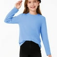 thumbnail image 4 of Coerni Toddler Baby Girls Long Sleeve Shirts Soft Cotton Long-Sleeve T-Shirts Tagless Basic Tees for Teen Girls Youth 5-14 Years, 4 of 6
