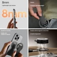 thumbnail image 2 of Magnetic Phone Tripod Stand for iPhone, Thin Pocket Cell Phone Stand with Strong Magnet, Aluminum Alloy Mini Tripod for Video Recording, Selfie, Vlog, Hands-Free Viewing, 2 of 6
