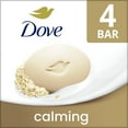 thumbnail image 3 of Dove Beauty Bar Women's Bath Soap Calming Oatmeal & Rice Milk, 3.75 oz 4 Bars, 3 of 11