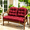 Red, variant on Oaskys Waterproof Thickened U-Shaped Seat Cushions 2 Pack, Outdoor Replacement Cushion Fit Patio Wicker Chair, Loveseat and Settee Bench, Chair Not Included