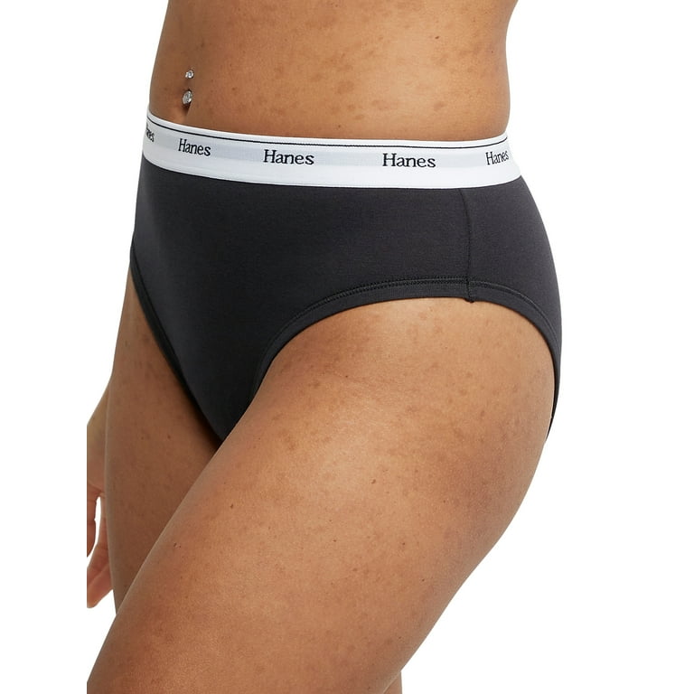   Essentials Women's Cotton High Leg Brief Underwear  (Available in Plus Size), Pack of 6, Black, X-Small : Clothing, Shoes &  Jewelry