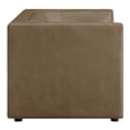 thumbnail image 6 of Hilda 67" Curved Back Vegan Leather Loveseat in Mushroom, 6 of 10