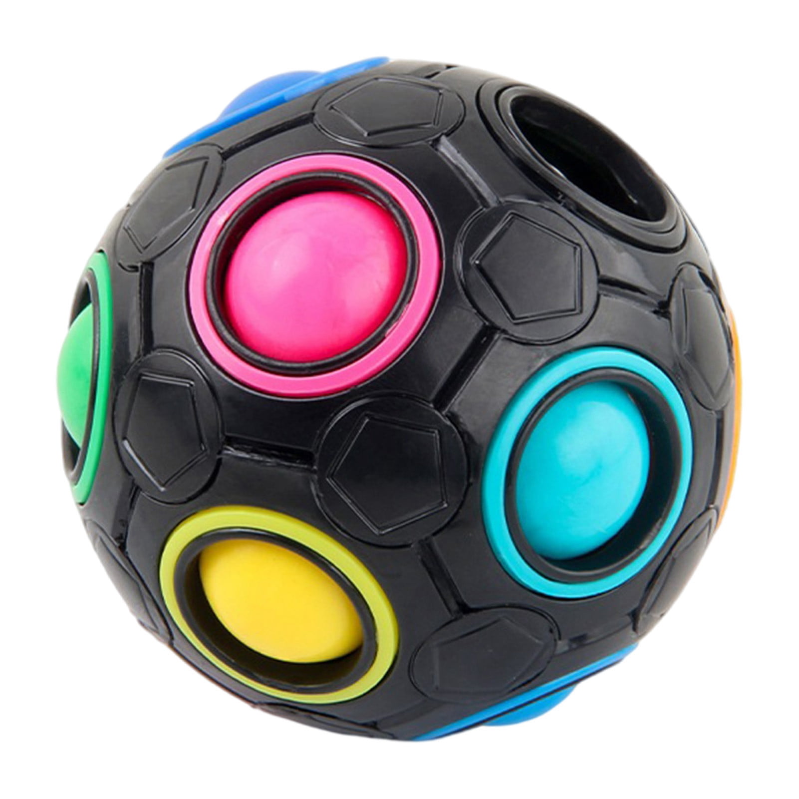 Details about   Rainbow Magic Puzzle Cube Toy Fidget Ball  Gift Autism Brain Stress Relief 
