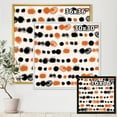 thumbnail image 4 of Designart Pois noirs et orange ART MURAL À CADRE FLOTTÉ, 4 of 4