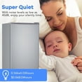 thumbnail image 3 of Eastvita 32 CuFt Mini Fridge with Freezer 91L Energy-Efficient Single-Door Sliver Mini Fridge, 3 of 4
