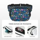 thumbnail image 5 of Fotbe Sea Fish Cangurera Cuadrada con Estampado de Doble Capa, Bolsa de Cintura Ajustable Mini para Hombres y Mujeres, 5 of 9