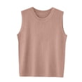 thumbnail image 5 of JJHGVB Knit Tube Top Business Casual Tops for Women Pullover Tank Casual Sleeveless Fitted Tank Tops for Women Vest Tank Top Going Out Casual Basic Women's Casual Crop Top Pink A, 5 of 5