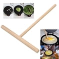 thumbnail image 3 of Wooden Rake Round Batter Pancake Crepe Spreader Kitchen Tool Kit Diy, 3 of 4