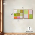thumbnail image 5 of Pastel Boho Minimal Wall Print Set Framed High-Gloss Acrylic Glass Wall Art Boho Set by Art Remedy, Gold Frame, 30 x 30, 5 of 6