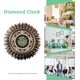 thumbnail image 5 of Kit de reloj de pared con pintura de diamantes y flores de Mandala en forma especial, decoración artística para el hogar DIY Likrtyny 6qb3rp0db2sh5yc9D03, 5 of 8
