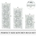 thumbnail image 2 of Farmhouse Kitchen Rugs Sets of 3, Kitchen Runner Rugs Non Slip Washable, Boho Kitchen Mats for Floor, Indoor Door Mat Entrance, Laundry Room Rug, Thick Kitchen Floor Mat Carpet, 2 of 6
