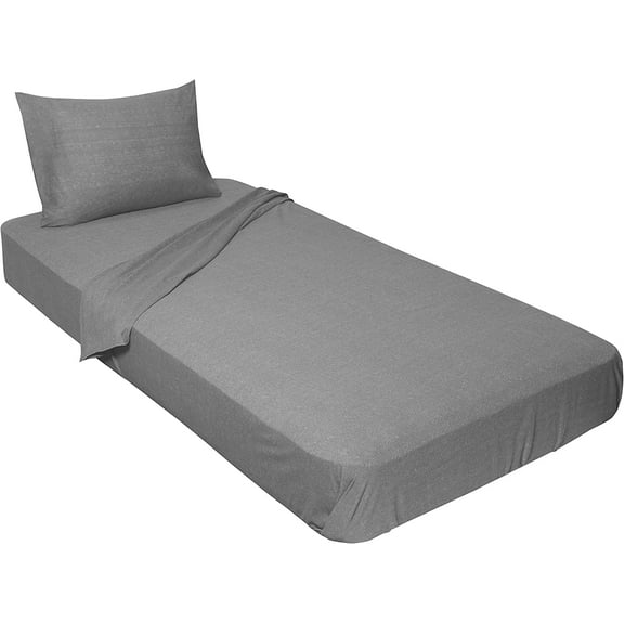 100% Combed T-Shirt Cotton Jersey Knit Sheet Set, Cot Sheet Set