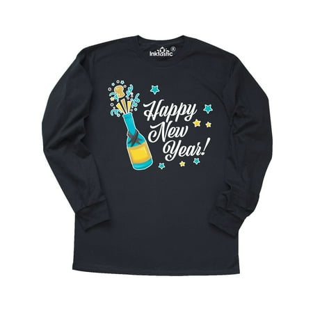 - Happy New Year with Champagne Long Sleeve T-Shirt
