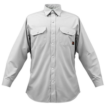 KFFKFF FR Welding Coat - Size XXL, 7oz. Fire-Resistant Cotton Welding Coat, Launderable Heat-Proof Safety Coat with Metallic Clasp Button & Modifiable Cuff, Complies with ATPV 9.2 Cal/cm² Arc Rating