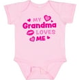 thumbnail image 3 of Inktastic My Grandma Loves Me with Hearts and Kiss Boys or Girls Baby Bodysuit, 3 of 5