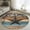 Blue, variant on Yellow Brown Texas Star 3ft Round Rug, Retro Country Star Farmhouse Wooden Non-Skid Rubber Backing Large Area Rugs - Living Room Bedroom Home Office, Indoor Floor Mat Carpets Washable Rug
