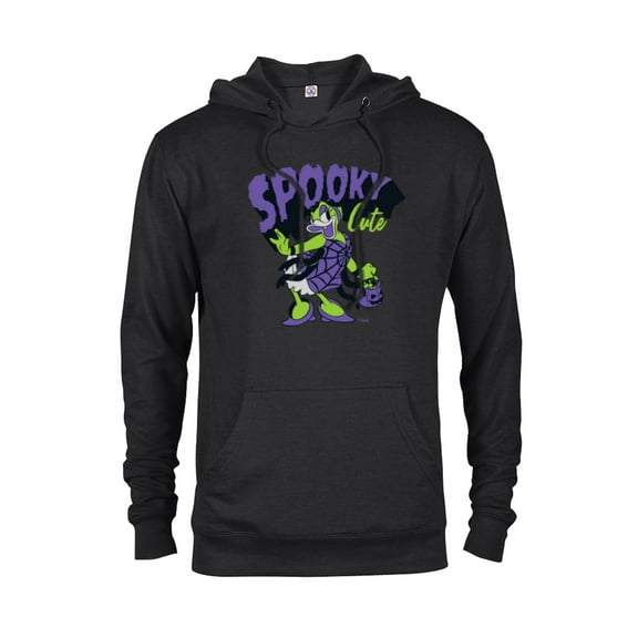Disney Daisy Duck Halloween Spider Web Costume Spooky Cute - Pullover Hoodie for Adults - Customized-Black