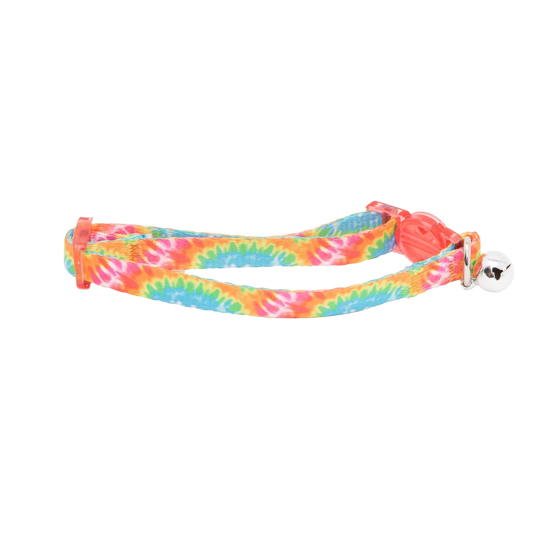 Vibrant Life 2-Pack Cat Collar, Multi Tie Dye and Yellow Reflective, One Size