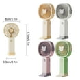 thumbnail image 4 of Inteprter Ventilador portátil de mano con viento potente para las necesidades de refrigeración en verano y con batería de larga duración. Electrodomésticos Púrpura, 4 of 6