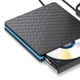 thumbnail image 2 of [Borde Azul Negro] Unidad DVD Externa Delgada Interfaz Dual Hexagonal USB3.0 Grabadora DVD Notebook Tipo C (borde Azul), 2 of 9