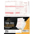 thumbnail image 6 of 1099 MISC Forms 2025, 1099 MISC Laser Forms IRS Approved Designed for Quickbooks and Accounting Software 2025, 4 Part Tax Forms Kit, 25 Vendor Kit - Total 54 (105) Forms, 6 of 8