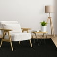 thumbnail image 4 of Furnish My Place Modern Indoor/Outdoor Commercial Solid Color Rug - Black, 6' x 10', Pet and Kids Friendly Rug. Made in USA, Runner, Area Rugs Great for Kids, Pets, Event, Wedding, 4 of 12