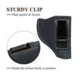 thumbnail image 3 of Funda de piel de vaca para revólver, compatible con la mayoría de revólveres con armazón J - Funda para pistola Ruger SP101 LCR/Smith, 3 of 5