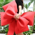 thumbnail image 3 of Extra Large Bow Decorative Bow DIY Giant Bow Giant Large Red Bow Car Bow Gift Bow for Wedding Party Pink 50 cm, 3 of 8