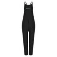 thumbnail image 5 of Lisingtool Womens Overalls Women's Casual Sleeveless Jumpsuits V Neck Spaghetti Strap Overalls Stretchy Long Pants Romper with Two Pockets Jumpsuits for Women Dressy Black, 5 of 5