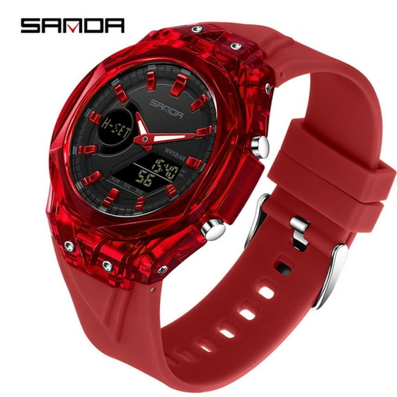 Explojoy Digital Sport Watch – Unisex Teen Waterproof Wristwatch with Alarm & Countdown Timer