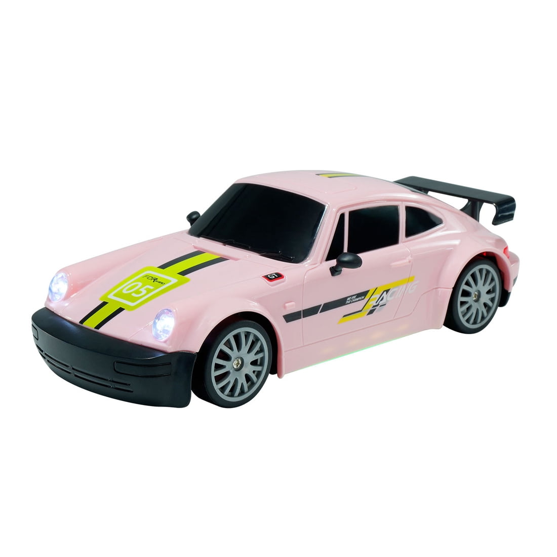 FQD15 1:20 Scale High-Speed Remote Control Drift Car, 2.4G 4WD Alloy RC Racing Car with Cool LED Lights for Teens and Adults