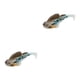 thumbnail image 3 of Sonducket Simulación de cebo falso pequeño para deportes al aire libre, accesorios de pesca con caña, señuelo de pesca Artificial de tamaño tipo 3 2piezas, 3 of 6