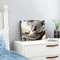 thumbnail image 3 of FCXZI Animals Wall Art Poster Cute Koalas Print on Canvas Picture Nature Safari Animal Painting for Bedroom Living Room Nursery Home Decor,Stretched  Ready to Hang 20x16in, 3 of 6