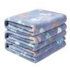 3 Pack Pet Blanket For Puppy Kitten, Paw Printed Flannel Throw Blanket, Soft Warm Bed Cover, Multipurpose For Sofa Bed Cage And Car Travel Use