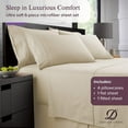 thumbnail image 2 of Danjor Linens 1800 Series 6 Piece Hotel Luxury Soft Bed Sheets Set with Deep Pockets, Queen, Cream, 2 of 9