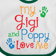 thumbnail image 4 of Inktastic My Gigi and Poppy Love Me Boys or Girls Baby Bib, 4 of 4