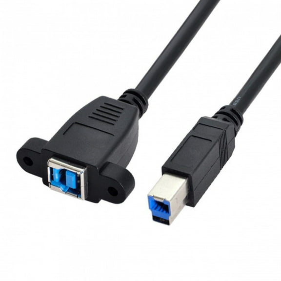 Xiwai Cable Super Speed USB 3.0 Back Panel Mount B Female To Male B Type Extension Cable 0.5m