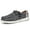 Grey, variant on Big Size Men's Casual Low Top Canvas Shoes Male Loafers Sneakers Slip On Breathable Flats Boat Shoes Driving Shoes Moccasins Casual Walking Shoes