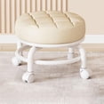 thumbnail image 6 of Wheeled Low Stool for Home Use | Rolling Shoe Stool with Casters | Multifunctional Small Seat for Sitting, Working, Sewing | Plastic and Sponge Mobile Stool for Living Room, Bedroom, 6 of 7