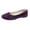 Dark Purple, variant on MAWCLOS Women's Casual Shoes Comfort Walking Shoe Slip On Fashion Flats Square Toe Party Ballet Flat Red 6.5
