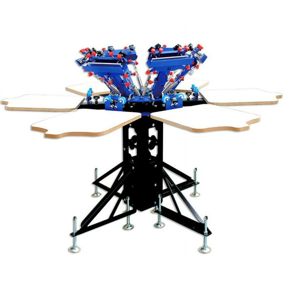 6 Color 6 Station Screen Printing Press T-shirt Silk Screen Printer