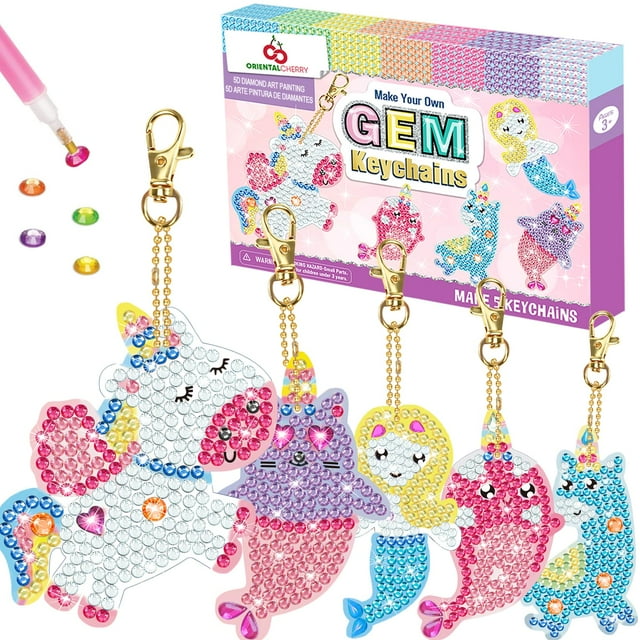 Kit de manualidades Llaveros ORIENTAL CHERRY GEM de 8 a 12 años