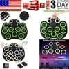 SOOSISI Portable Electronic Roll up 9Key Drum Set Digital USB Drum Pads Silicone Pad Kit