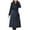 Black, variant on ZHUGeLI Maxi Puffer Coats Women, Long Sleeve Stand Collar Quilted Coats Long Belted Padded Jackets Thicken Winter Down Coats