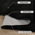 thumbnail image 7 of Lahome 3'x5' Fluffy Rugs for Entryway,Washable Shag Black Bedroom Rug, Not Slip Soft Fuzzy Carpet with Rubber Backing for Living Room Office, 7 of 7