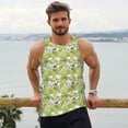 thumbnail image 5 of Rocae Gnome and Pineapple for Men's Workout Tank Top Men's Running Tank Top Dry Fit Athletic Workout Tank Tops3X-Large, 5 of 9