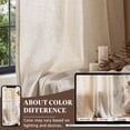 thumbnail image 7 of Linen Blend Closet Curtains 63 Inches Length 2 Panels For Bedroom Bathroom  Farmhouse Country Cottage Core Style 38 Wide Drapes With Rod Pocket Tab (38w X 63l Ecru), 7 of 7