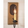 thumbnail image 3 of Irvins Country Tinware Wilcrest Wall Sconce Textured Pearwood Finish 12 inches, 3 of 3
